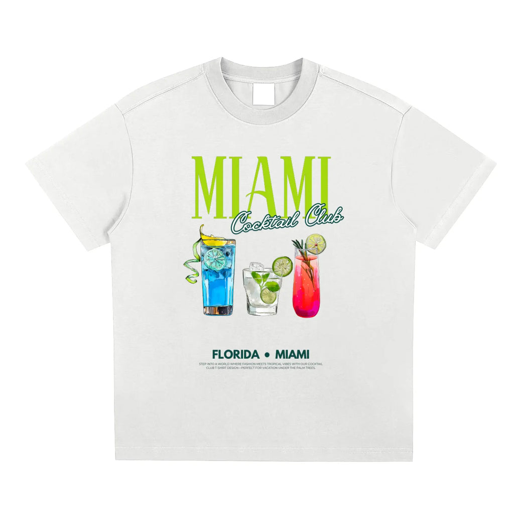 Miami Tshirt - Cocktail Club Quick-Dry Sorona Streetwear | Empulse