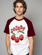 Cherry Pop Raglan Tee | Streetwear Unisex T-shirt