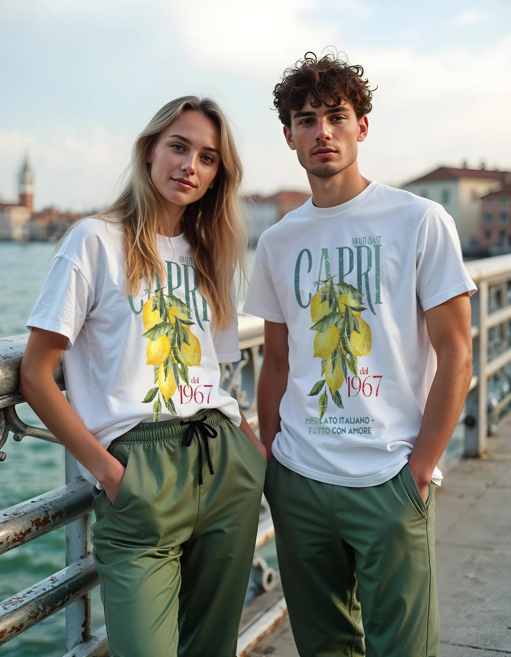 Capri Limoncello Tshirt – Amalfi Coast Quick-Dry Sorona® Streetwear | EMPULSE®