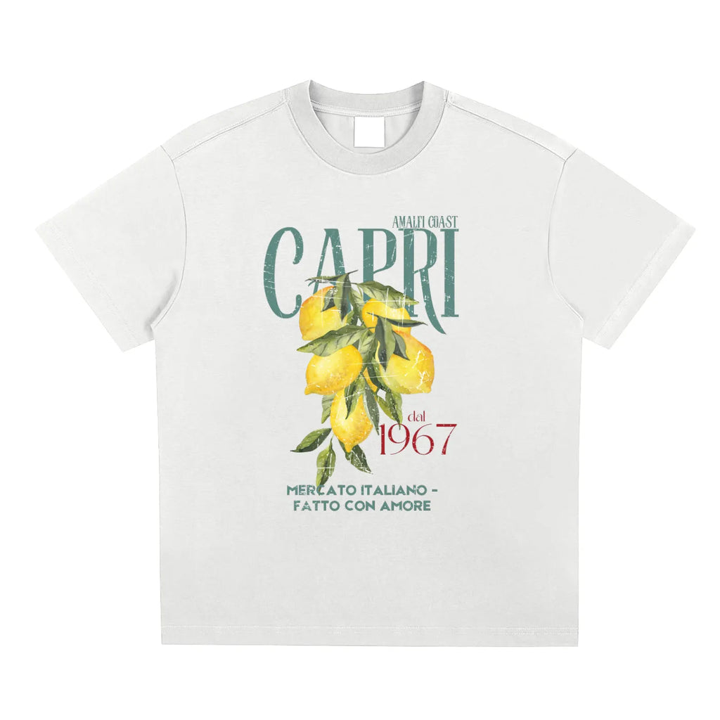 Capri Limoncello Tshirt – Amalfi Coast Quick-Dry Sorona® Streetwear | EMPULSE®