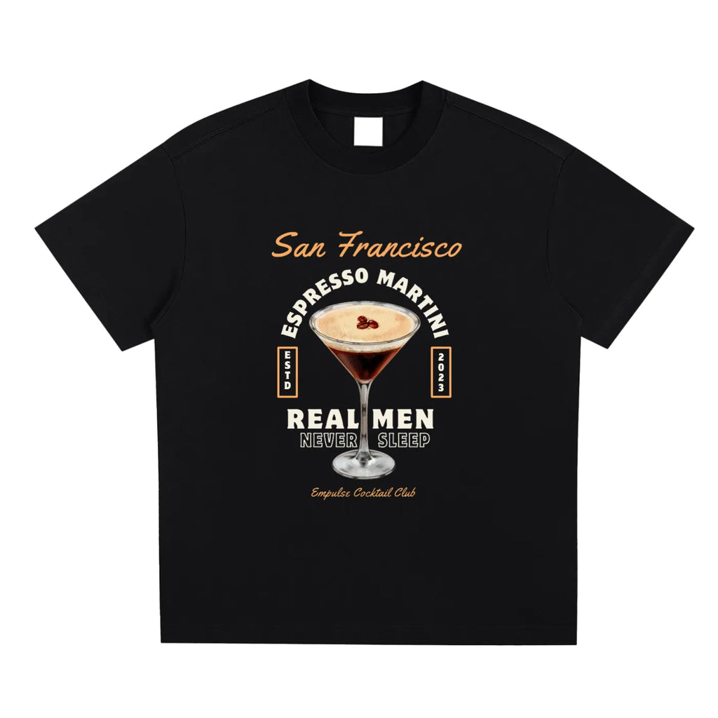 Espresso Martini Tshirt – New York Club Quick-Dry Sorona® Streetwear | EMPULSE®