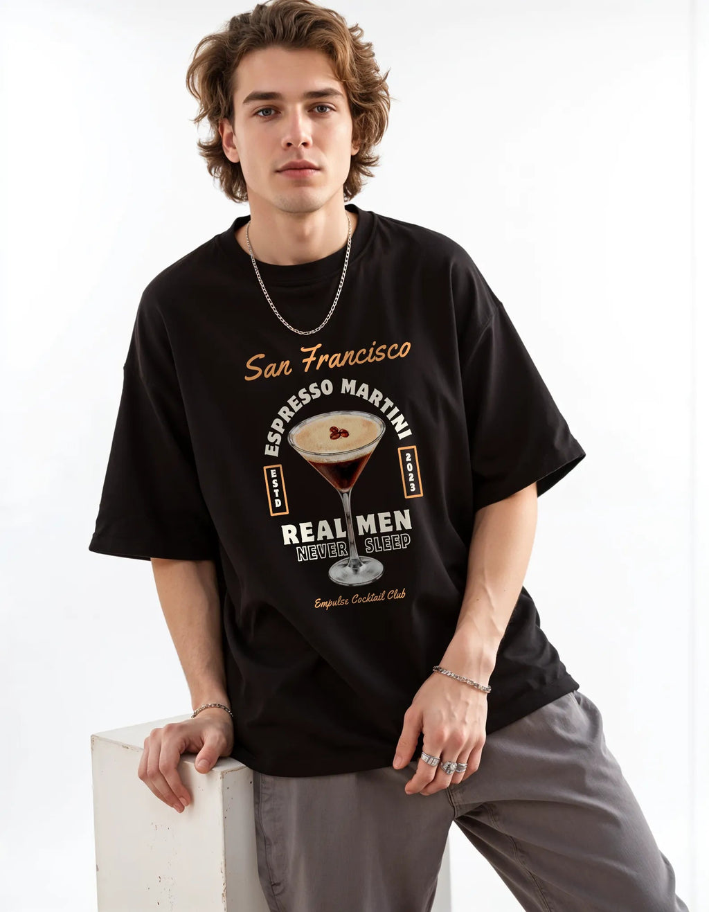 Espresso Martini Tshirt – New York Club Quick-Dry Sorona® Streetwear | EMPULSE®