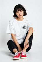 New York Burger Tee- White | Quick-Dry Cooling T-shirt