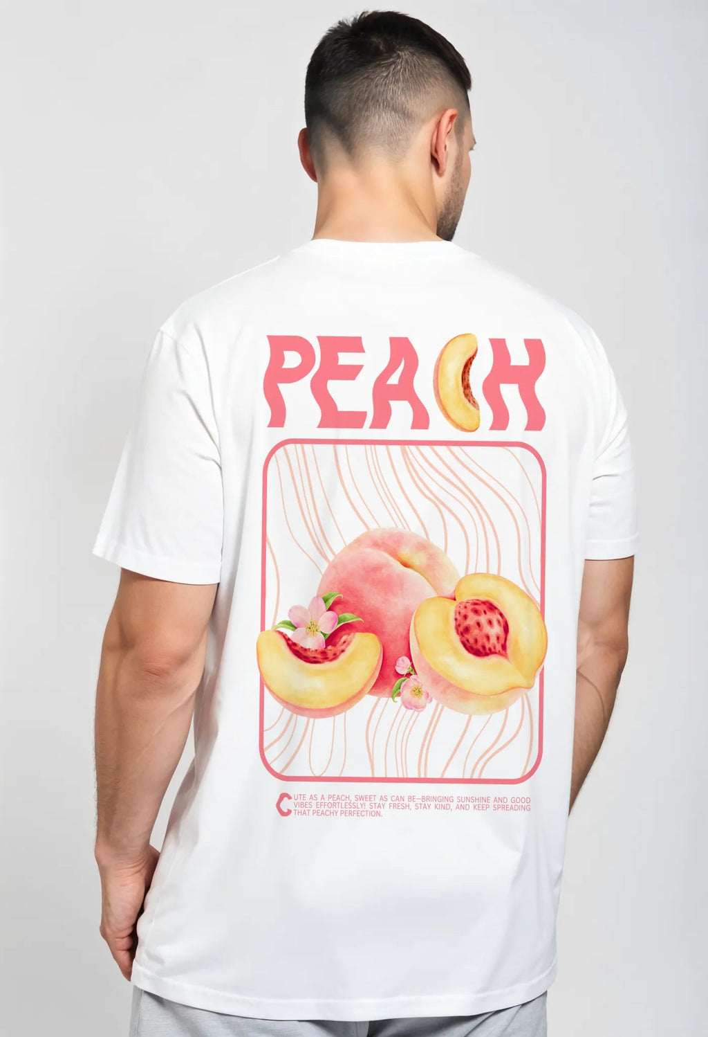 Peach Tshirt – Retro Streetwear Sorona Blend