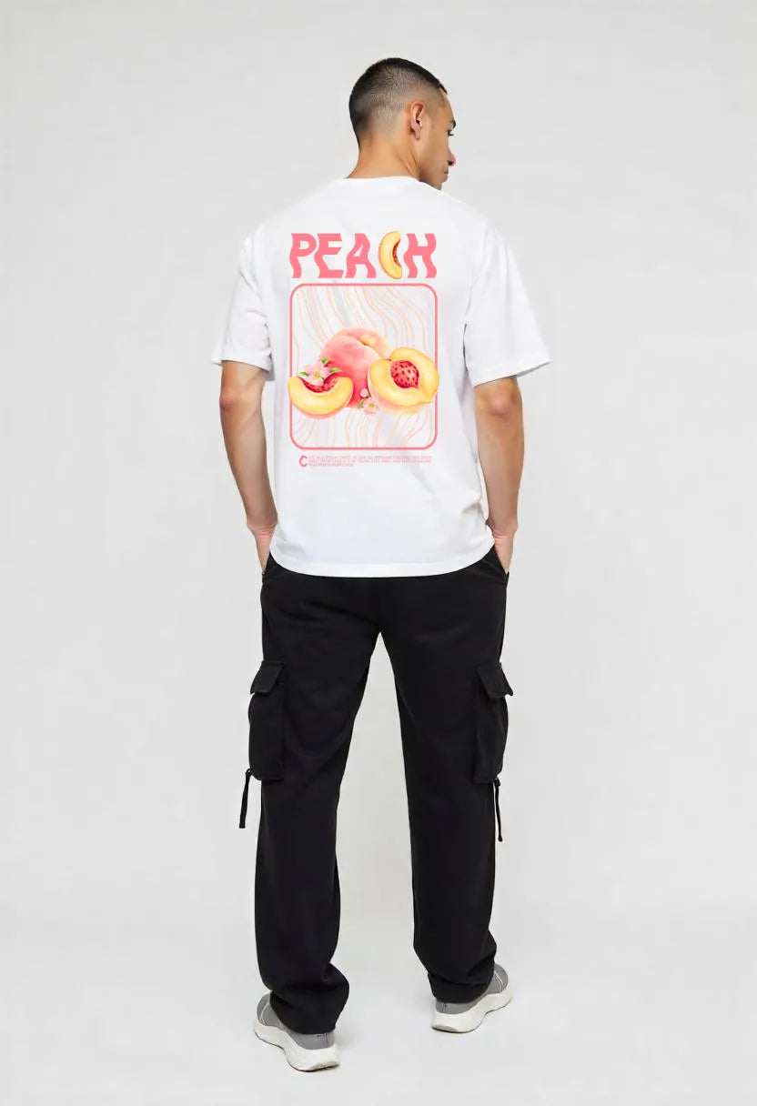 Peach Tshirt – Retro Streetwear Sorona Blend