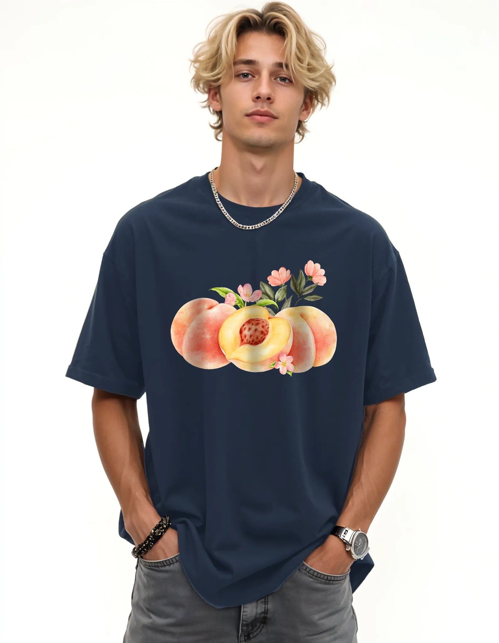 Peach Tee V2| Quick-Dry Cooling Streetwear T-shirt