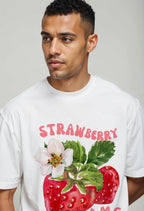 Strawberry Tee - White | Quick-Dry Cooling Streetwear T-shirt