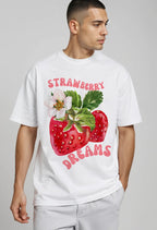 Strawberry Tee - White | Quick-Dry Cooling Streetwear T-shirt
