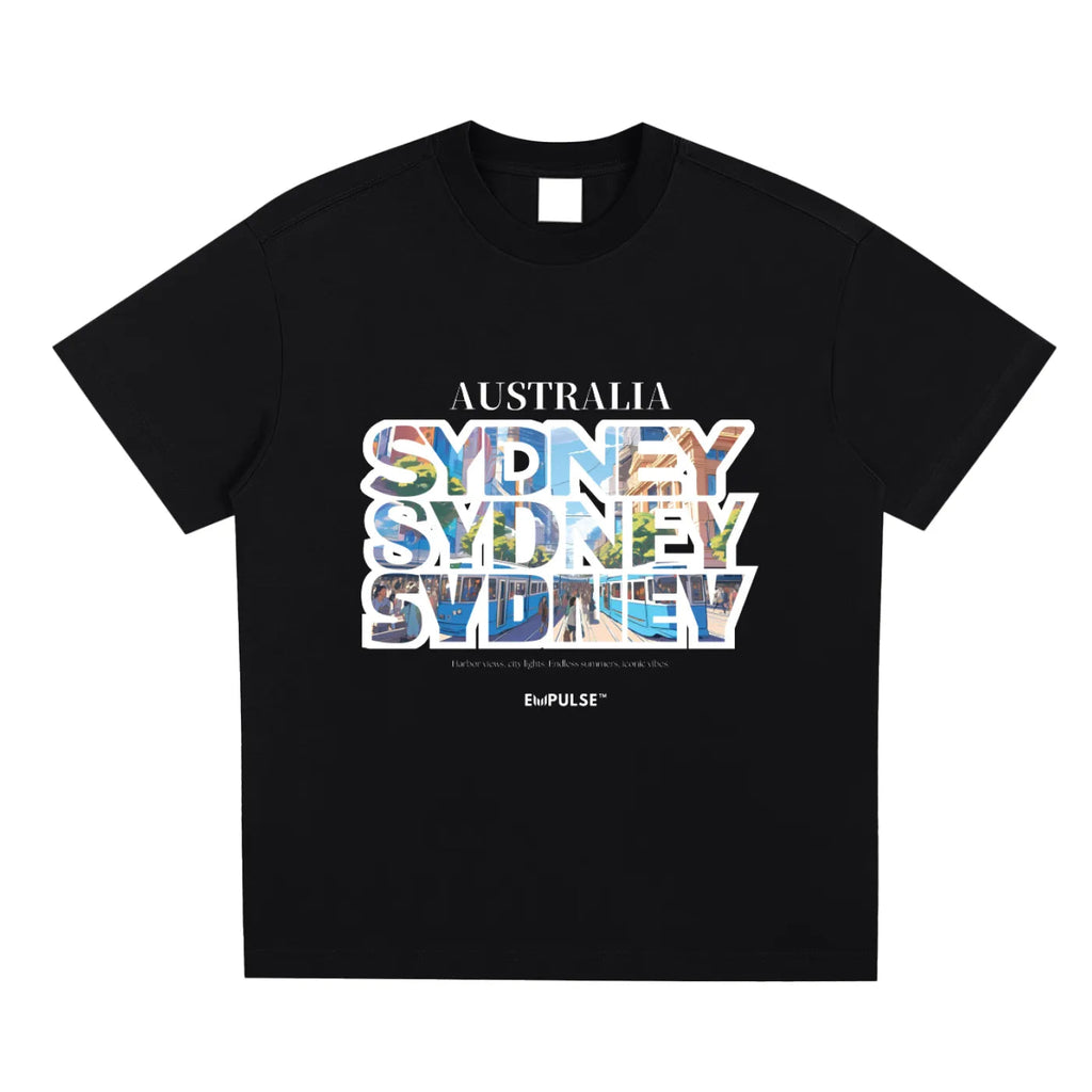 Sydney Tee - Black | Quick-Dry Cooling T-shirt
