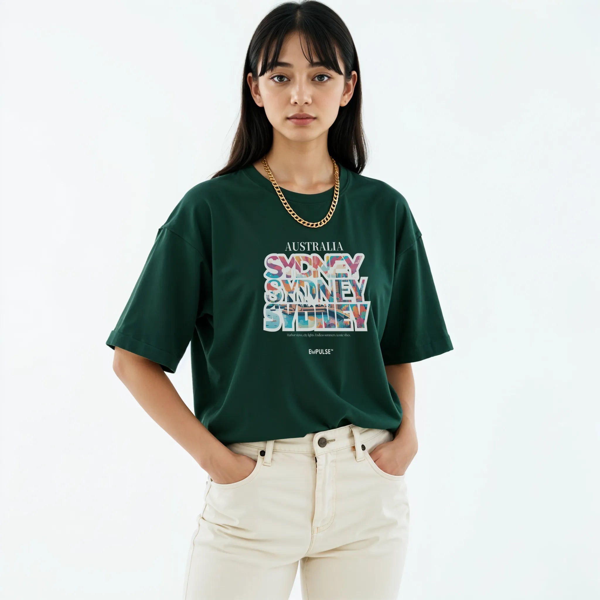 Sydney T-shirt, Green | Sorona Quick-Dry Streetwear