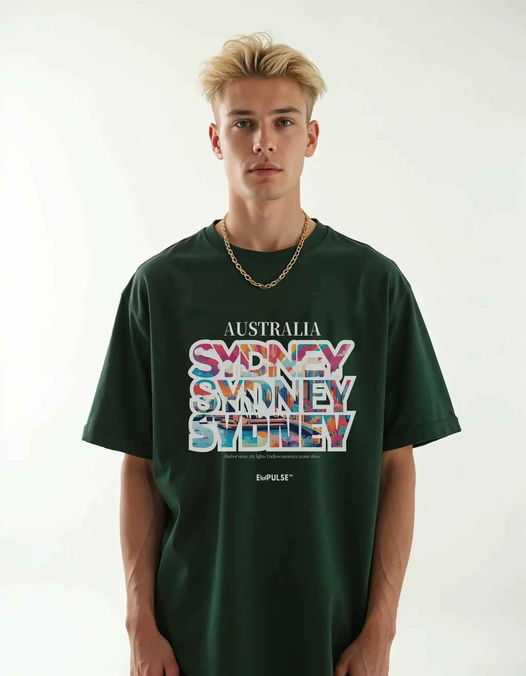 Sydney T-shirt, Green | Sorona Quick-Dry Streetwear
