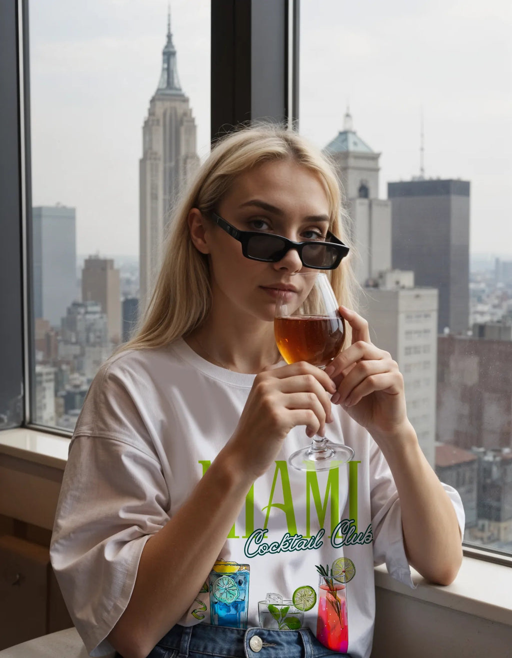 Miami Tshirt - Cocktail Club Quick-Dry Sorona Streetwear | Empulse